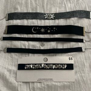 Y2K Style Choker Necklaces (set of 5) (1 is new) 🖤